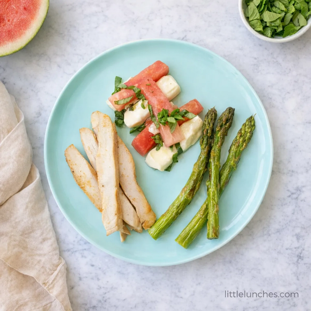 Baby baked chicken and caprese