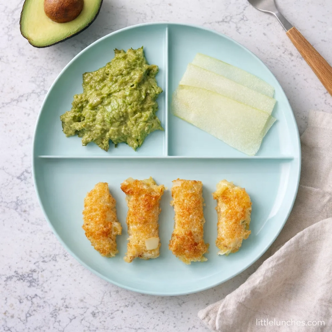 Baby cod and vegetable fish patties