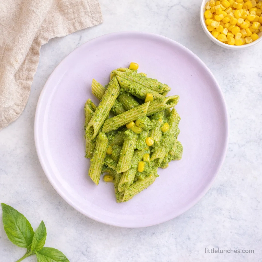 Baby spinach pesto pasta