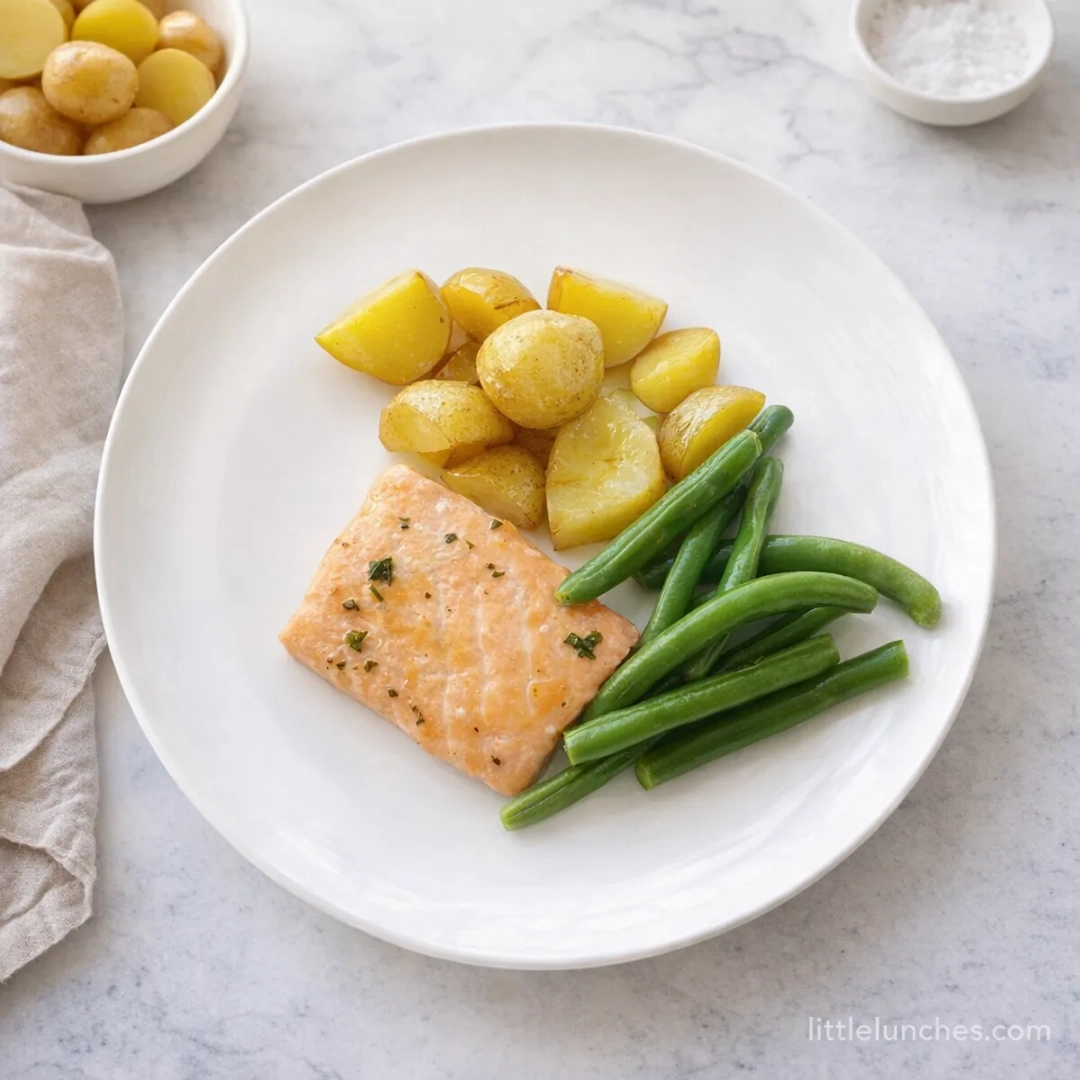 Baked Salmon And Veggies