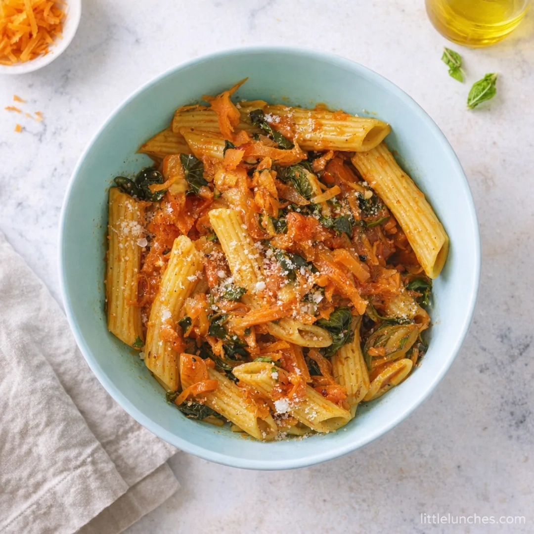 Chickpea veggie pasta