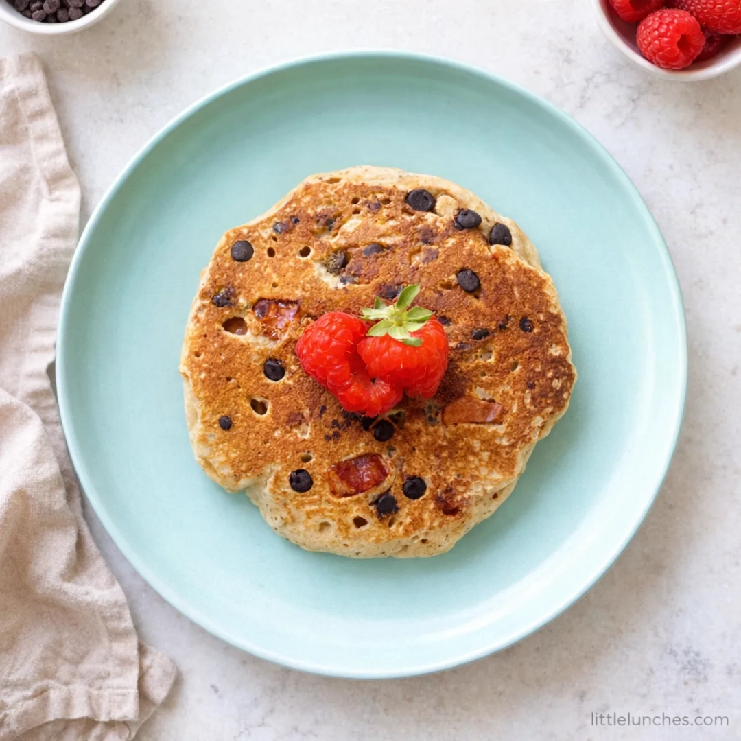 Chocolate strawberry quinoa pancakes