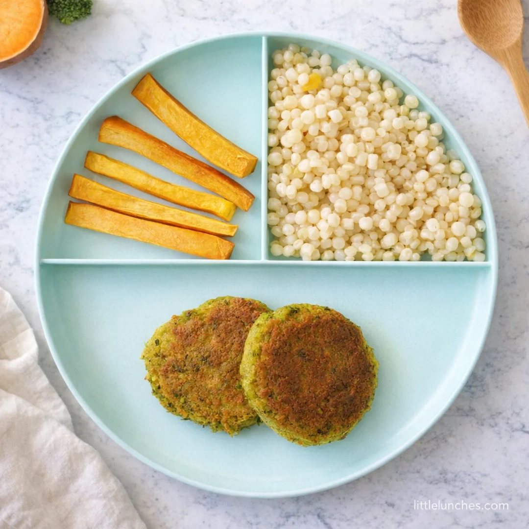 Falafel With Sweet Potato Fries And Couscous