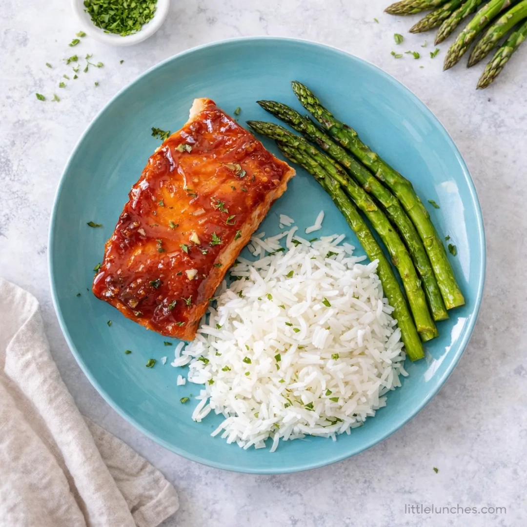 Honey glazed salmon