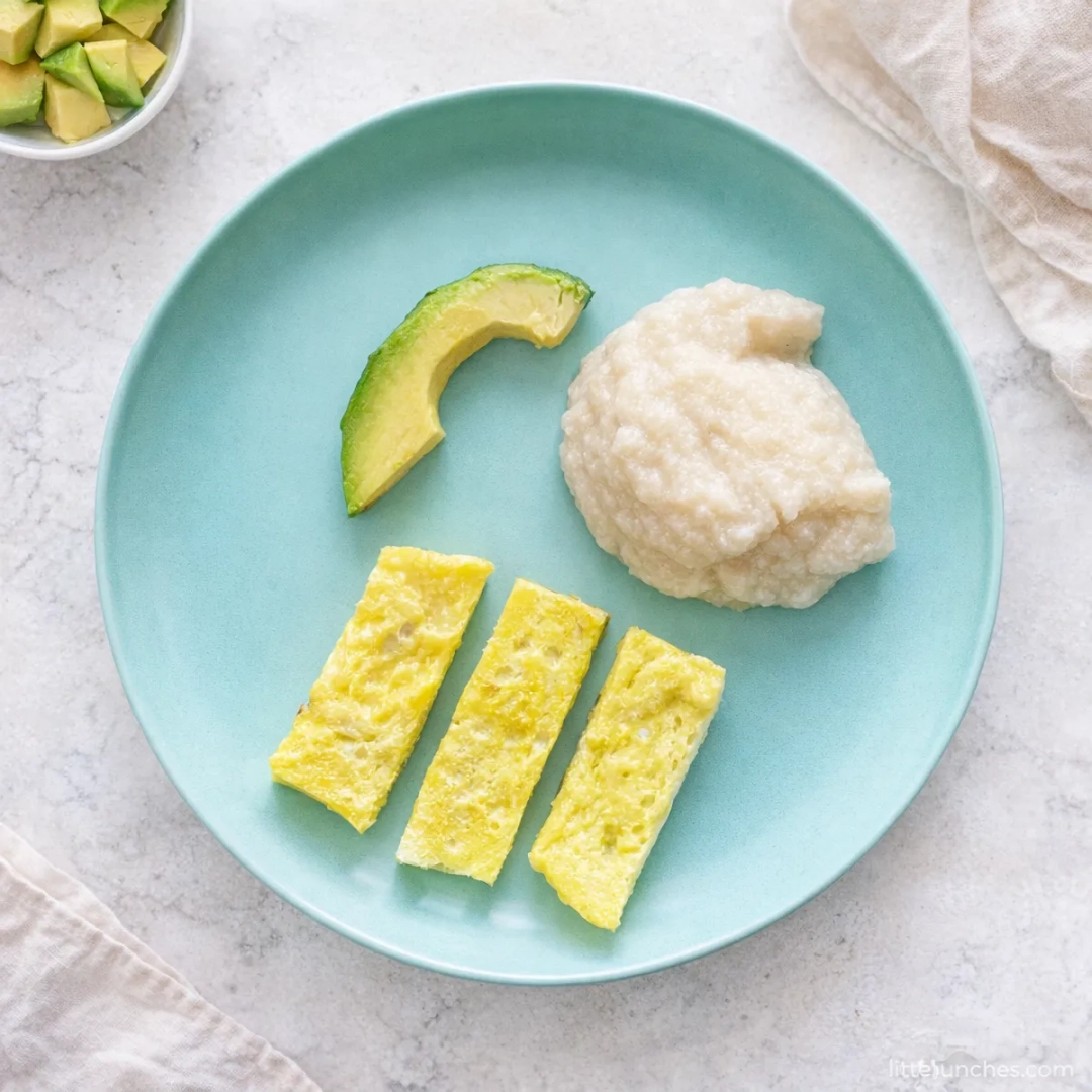 Omelet con ricotta de manzana y aguacate