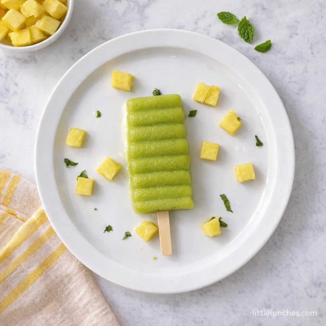 Orange Spinach Popsicle