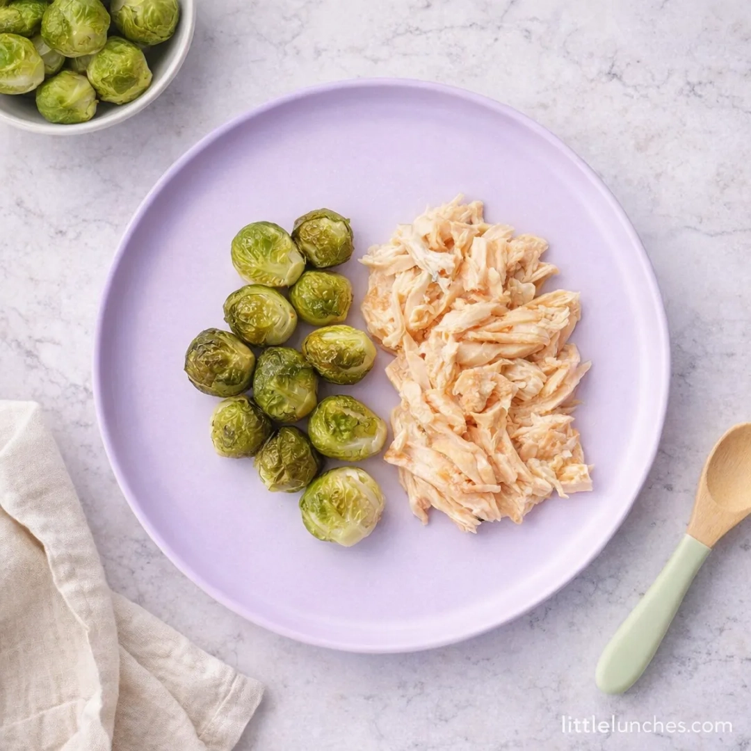Pan seared fish and baked brussel sprouts