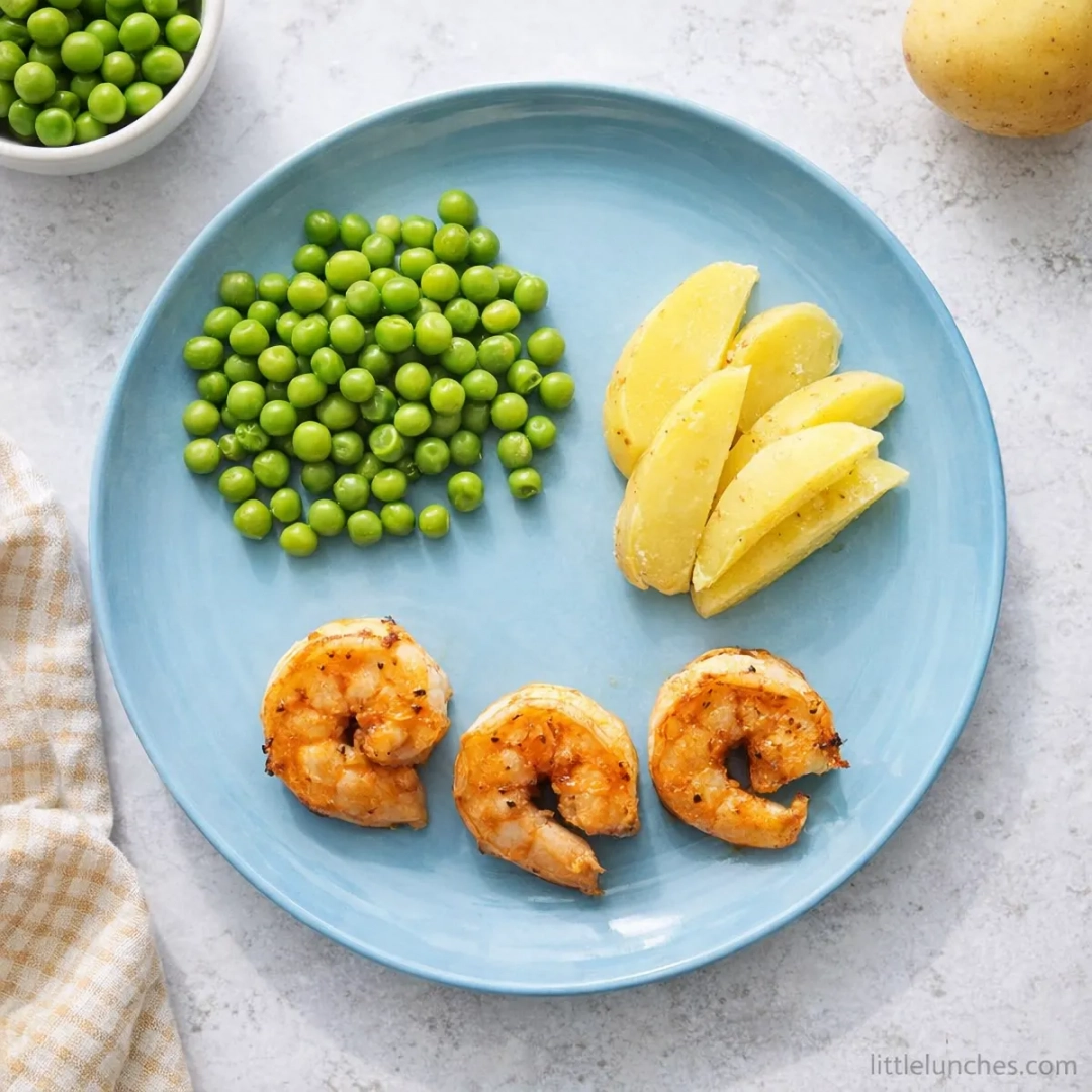 Pan seared shrimp