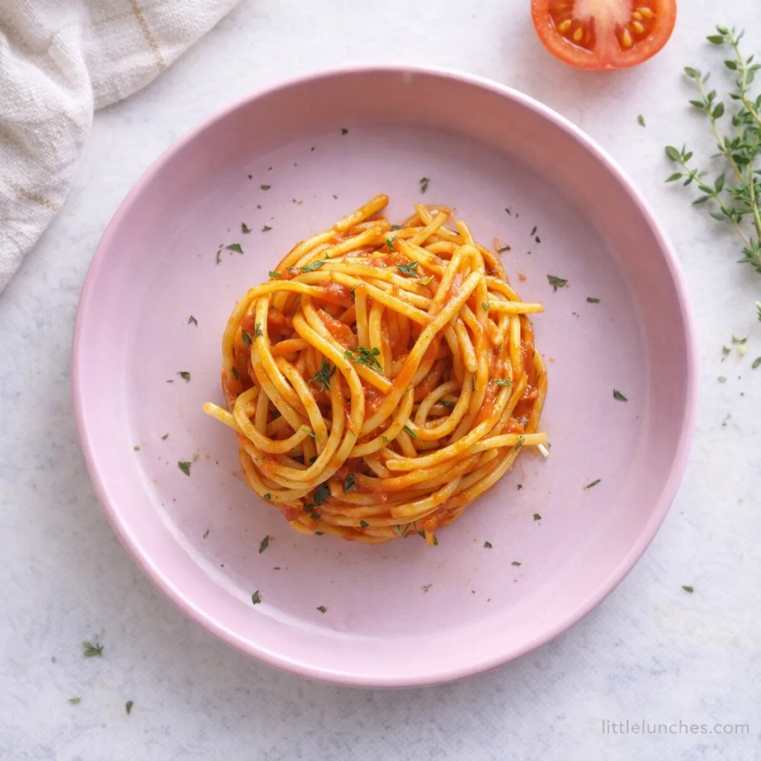 Pasta marinara with vegetables