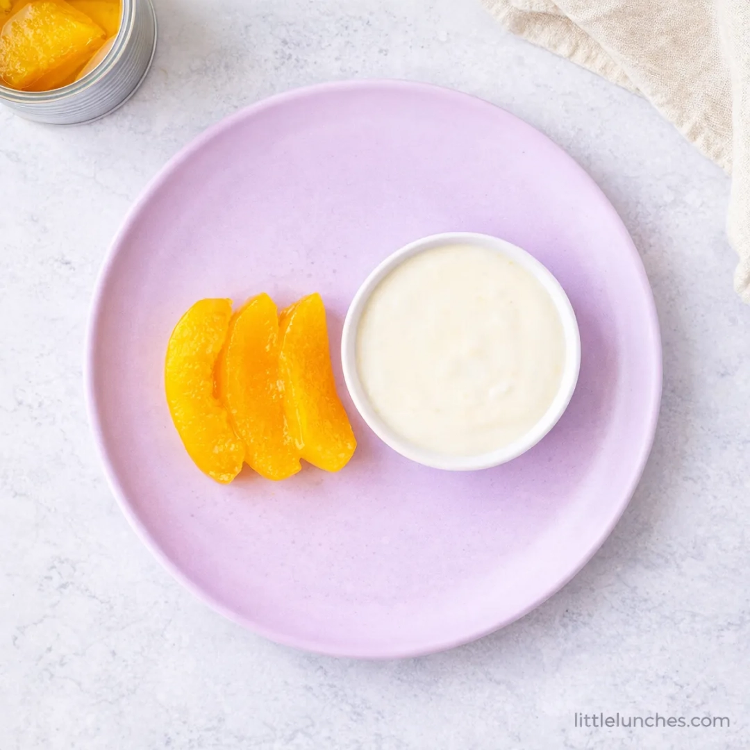 Peach yogurt