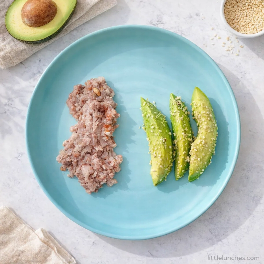 Pinto beans with avocado hemp wedges
