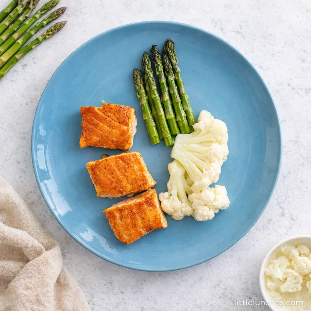 Salmon and veggies