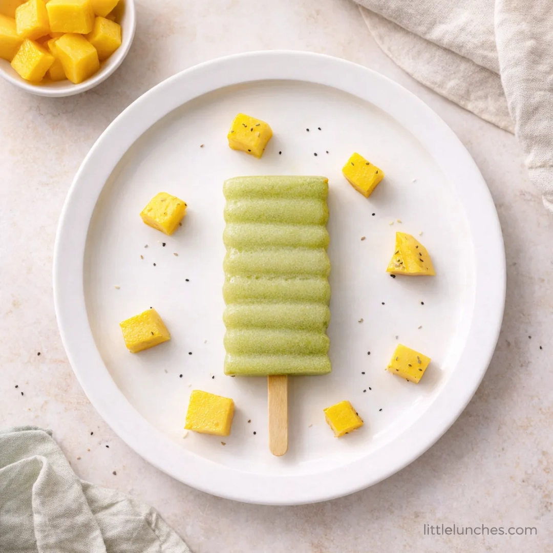 Spinach Mango Chia Pops