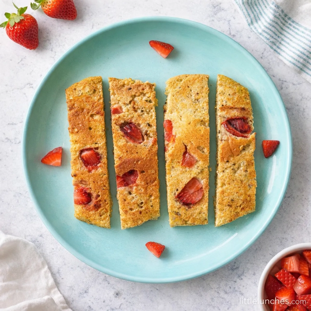Strawberry quinoa pancakes